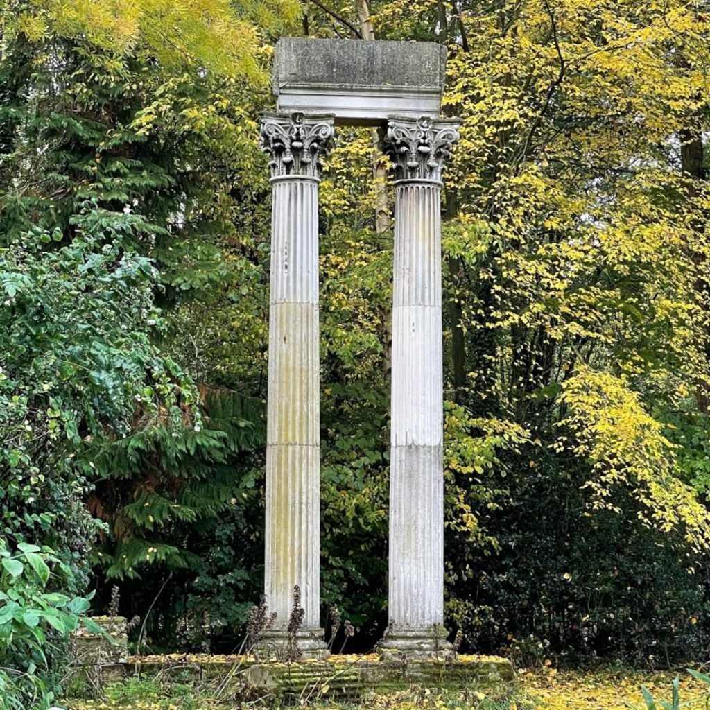Coutts Bank Columns at The Gibberd Garden